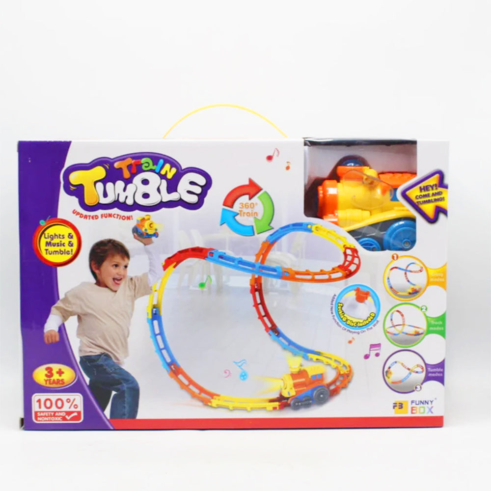 TRAIN TUMBLE TRACK WITH LIGHT & SOUND