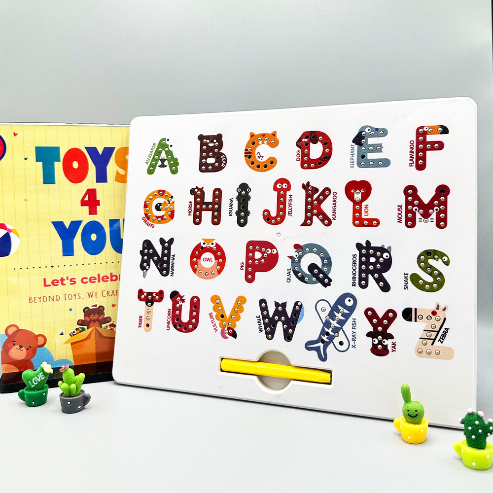 MAGNETIC ALPHABET TRACING BOARD (CAPITAL LETTERS)