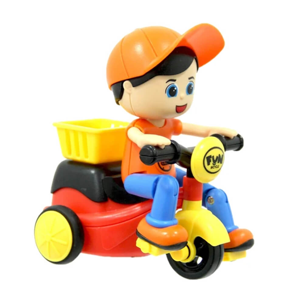 FRICTION POWERED CARTOON TRICYCLE ASSORTMENT