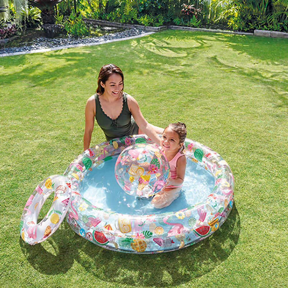 INTEX  POOL SET WITH BALL AND TUBE - 59460