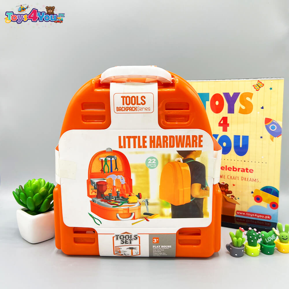 21 PIECE - WORK TOOLS BACKPACK FOR KIDS PLAY