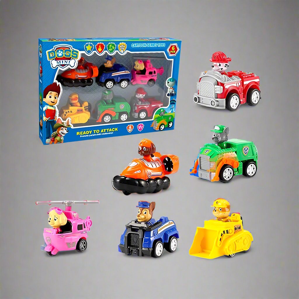 PAW PATROL DOGS RESCUE SET - 6 PCS