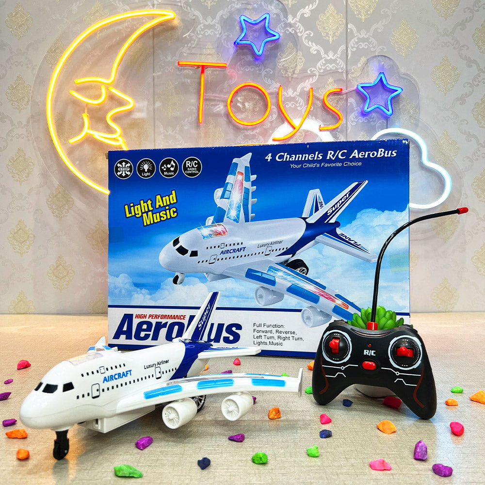 REMOTE CONTROL AEROPLANE FOR KIDS - RECHARGEABLE