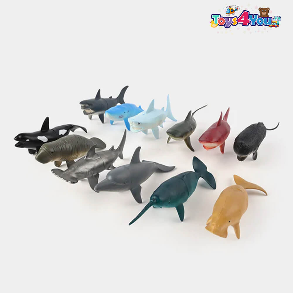 SEA ANIMAL SET TOY - 12PCS