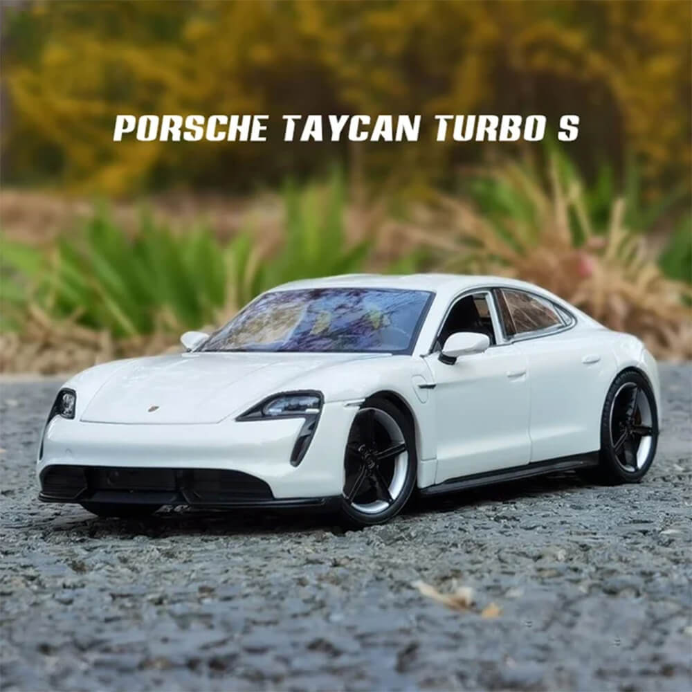 BURAGO 1:24 PORSCHE TAYCAN TURBO S DIECAST MODEL WH