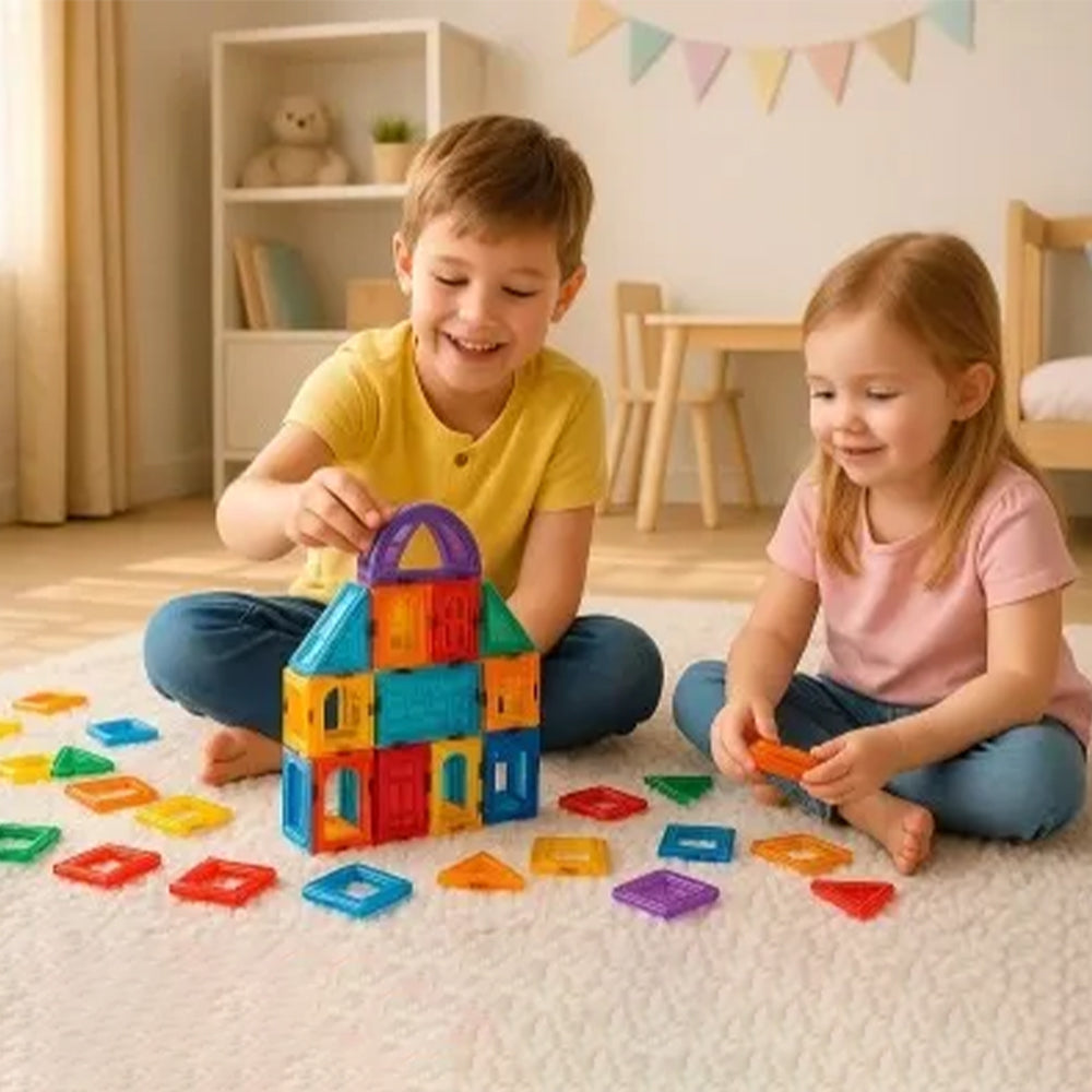 MAGNETIC BLOCKS FOR KIDS - 100PCS