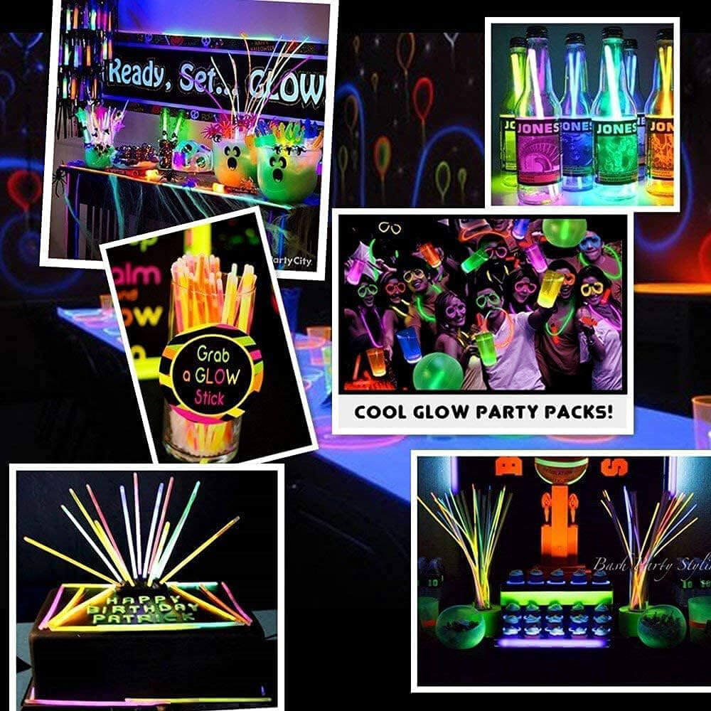 50 PCS - GLOW STICKS GLOW IN THE DARK