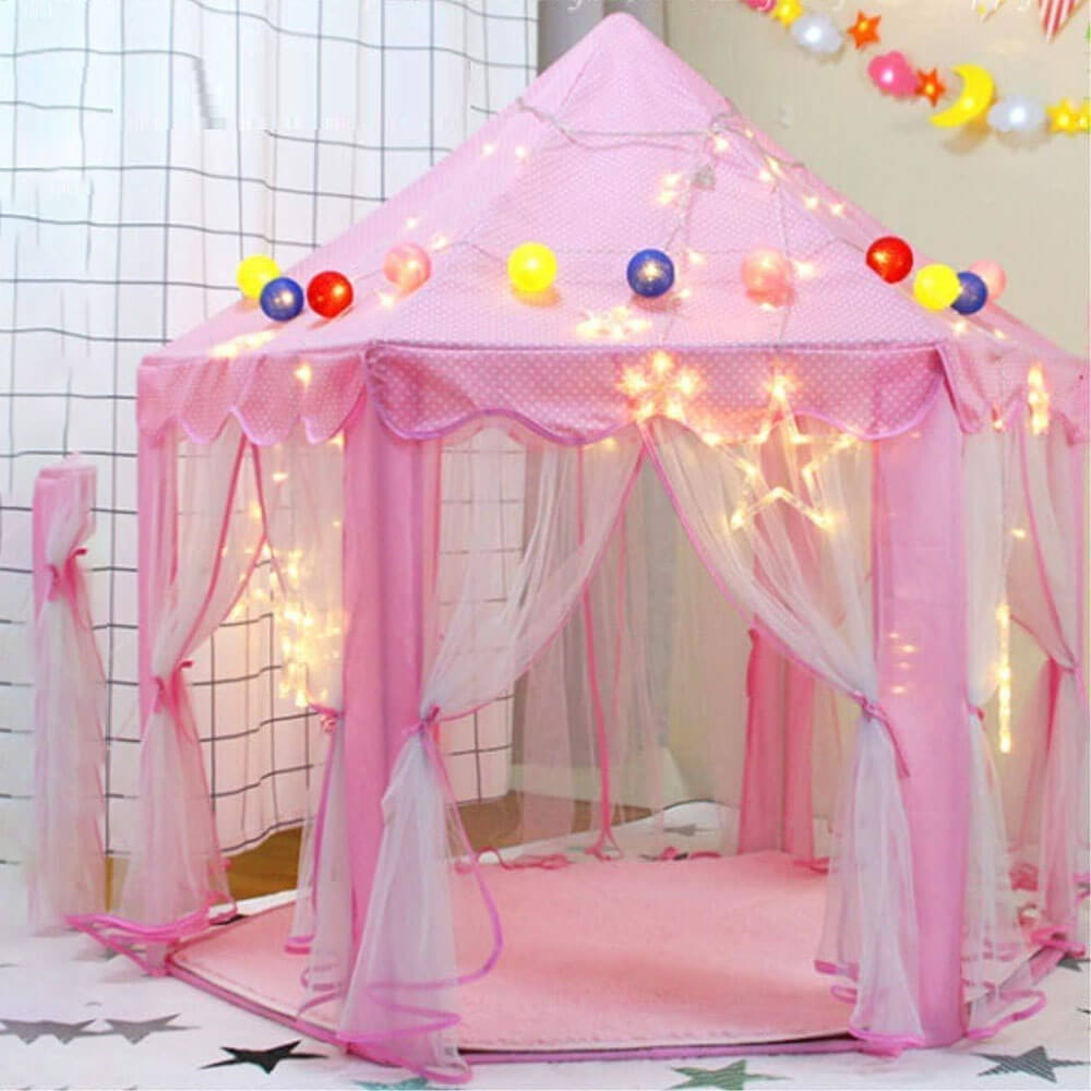 PRINCESS DREAM BIG SIZE CASTLE TENT HOUSE WITH LIGHTS