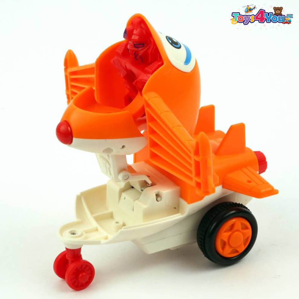 TRANSFORMER STUNT PLANE FRICTION TOY