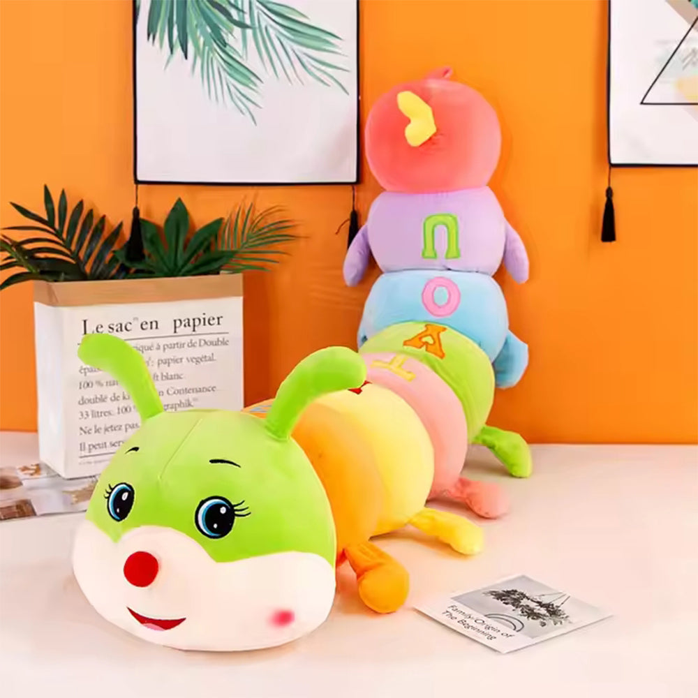 COLORFUL LOVELY SOFT CATERPILLAR PLUSH PILLOW