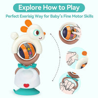 Thumbnail for HOLA BABY HIGH CHAIR TOYS & RATTLE STATION WITH SUCTION CUP