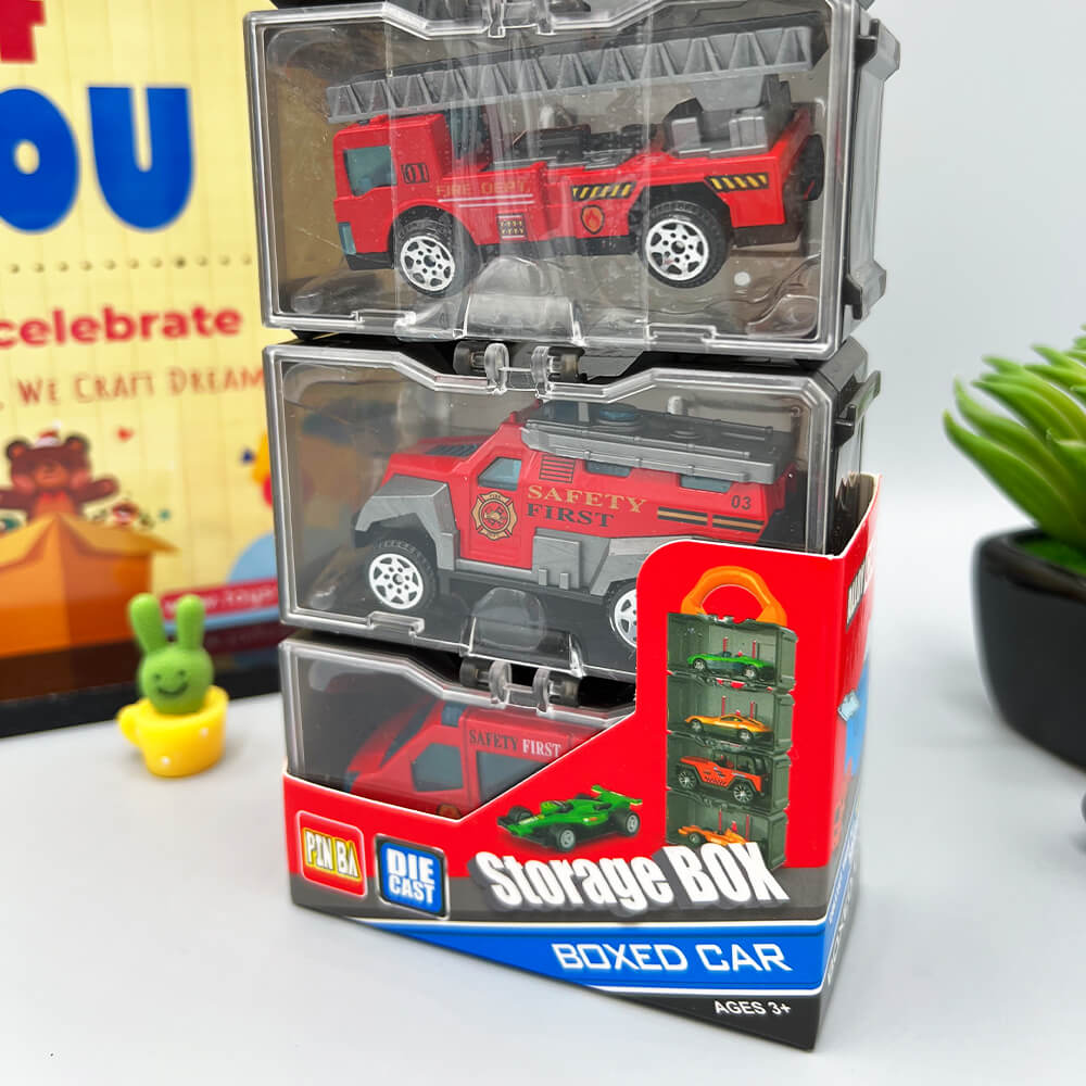 PACK OF 4 - KIDS MINI FIRE RESCUE DIE CAST MODEL