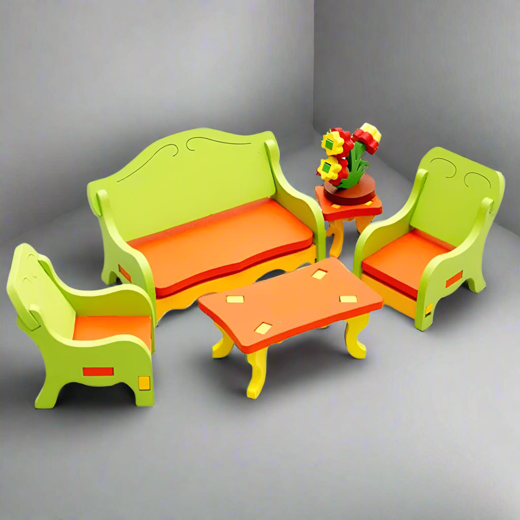 3D ASSEMBLING FURNITURE LIVING ROOM