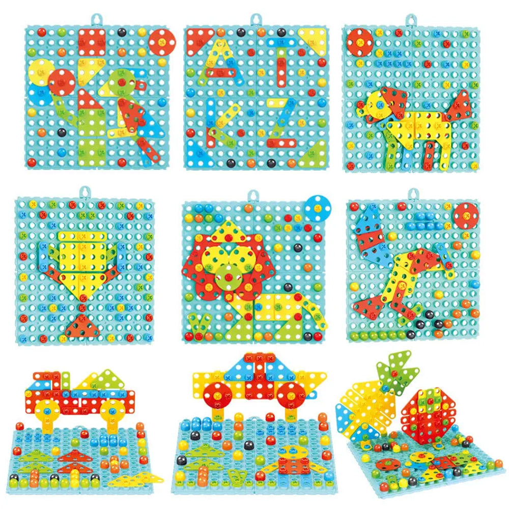 3D CREATIVE BUILDING BRICKS PUZZLE EDUCATIONAL TOY