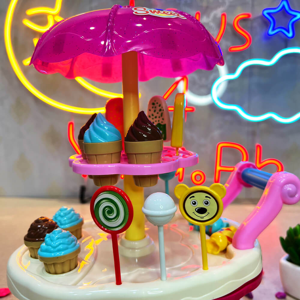 MINI SWEET ICE CREAM CAR - 38 PCS