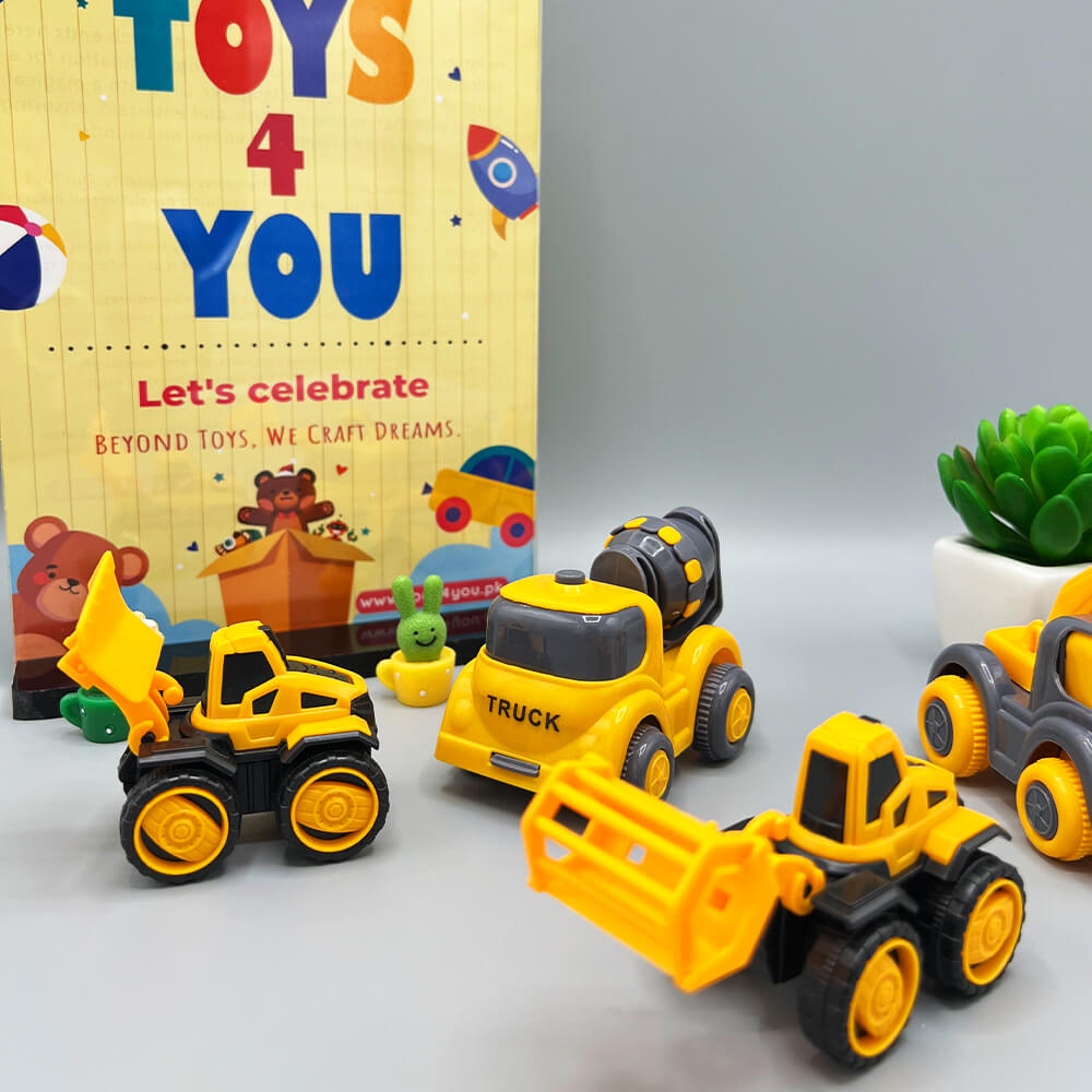 4 PCS - CONSTRUCTION TRUCK SERIES