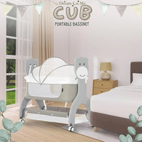 Thumbnail for NEWBORN BABY CRADLE WITH CUTE BEAR DESIGN