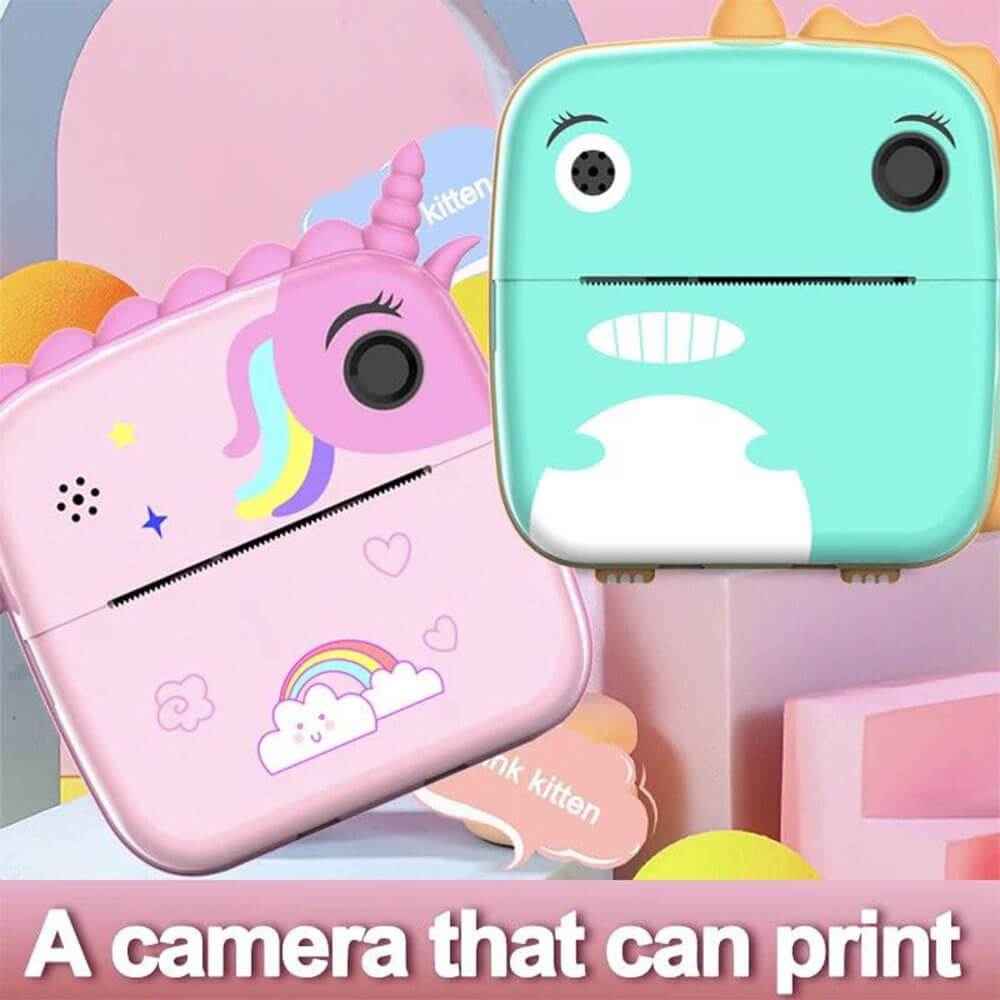 2 IN 1 UNICORN PORTABLE PRINTER & CAMERA FOR KIDS