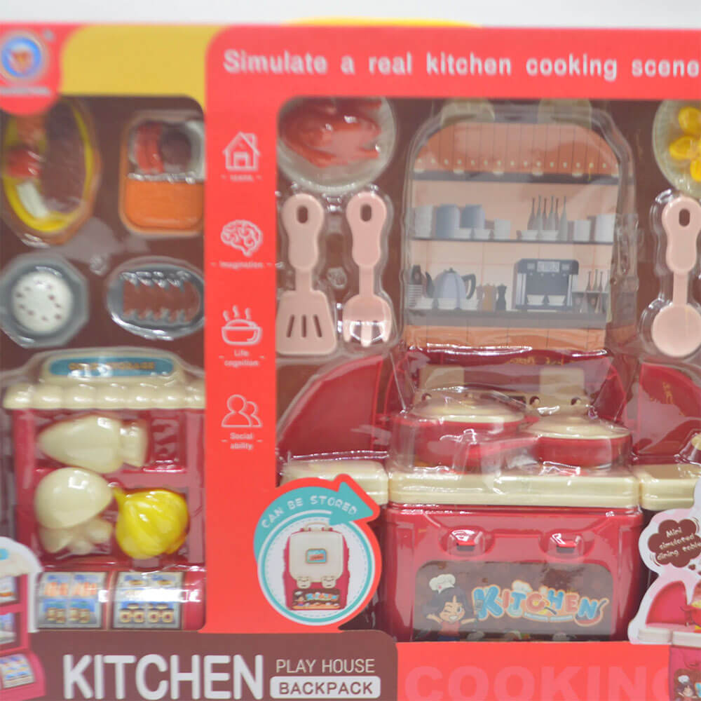 2 IN 1 SIMULATED KITCHEN SET BACKPACK