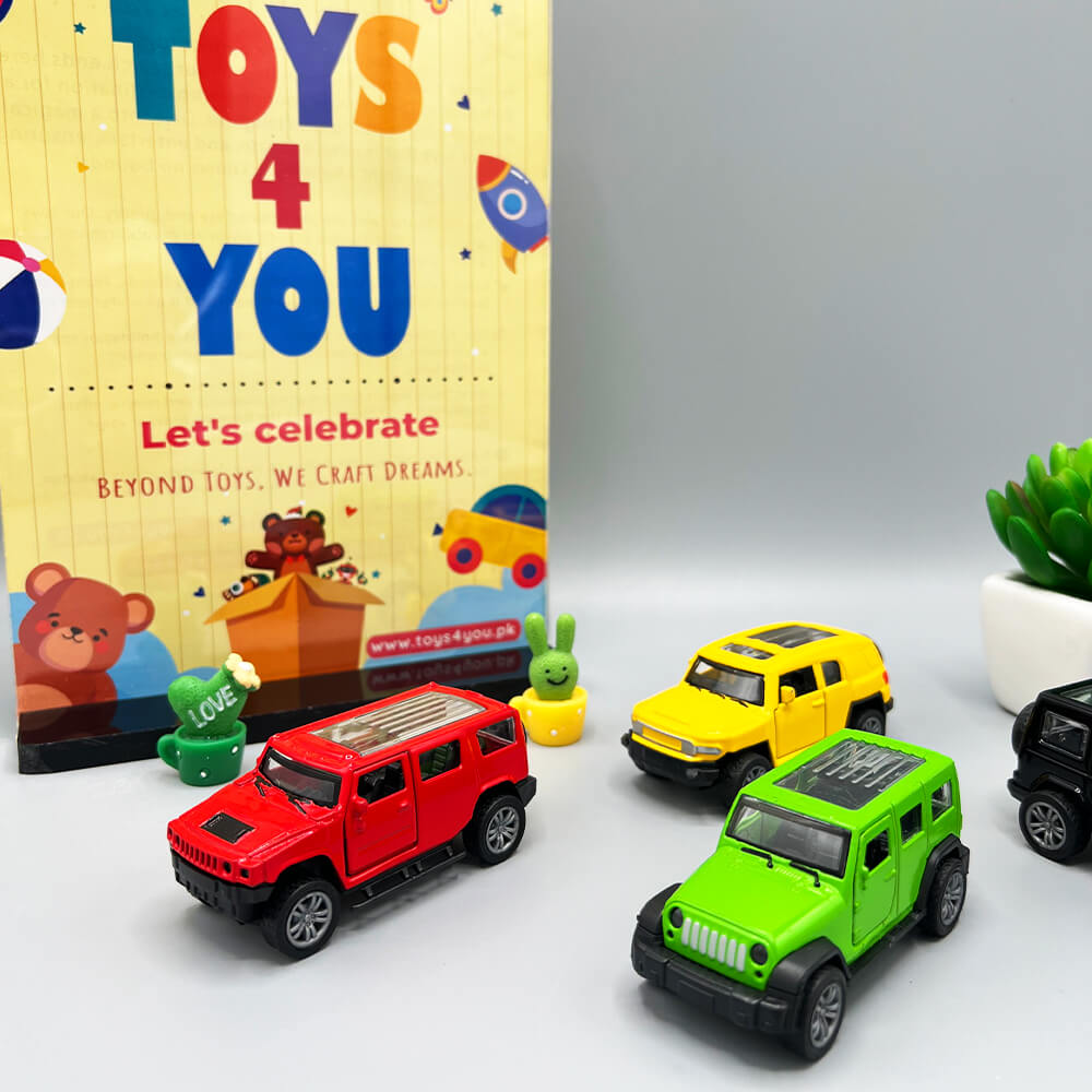 KIDS MINI METAL CAR COLLECTION - 4 PCS