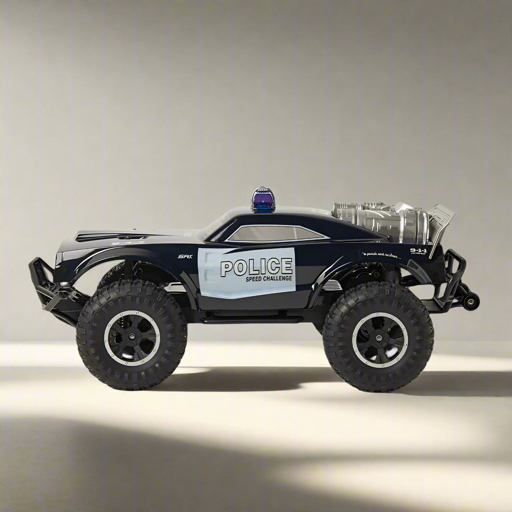 1:8 REMOTE CONTROL POLICE CAR WITH LIGHT