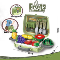Thumbnail for FRUIT & VEGETABLES PORTABLE SUIT CASE PLAY SET