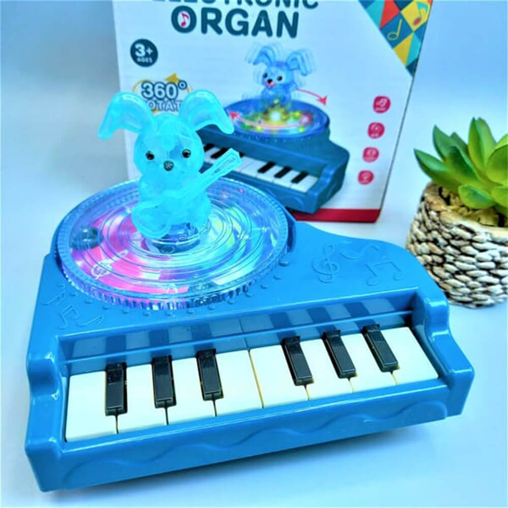 360 ROTATING MINI ELECTRONIC ORGAN PIANO