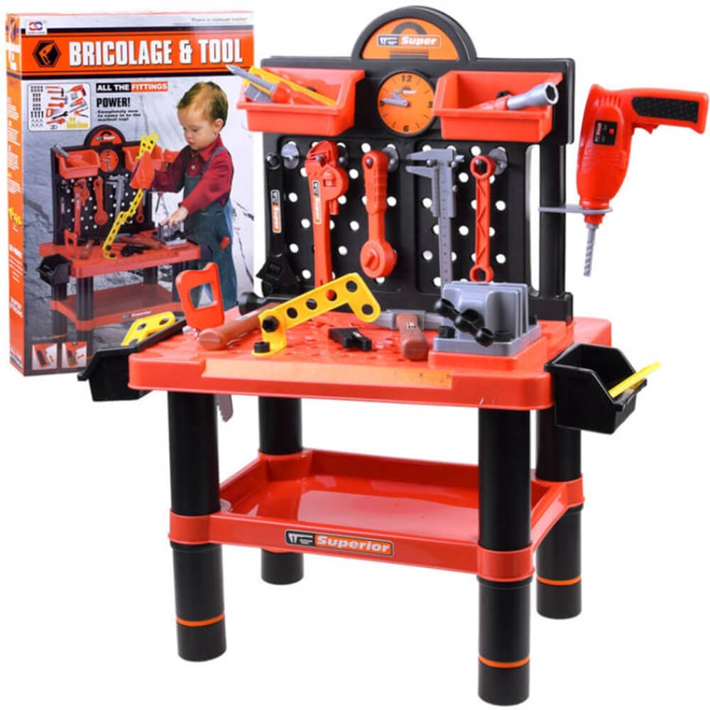 BRICOLAGE AND TOOLS MULTIFUNCTIONAL PLAYSET FOR KIDS