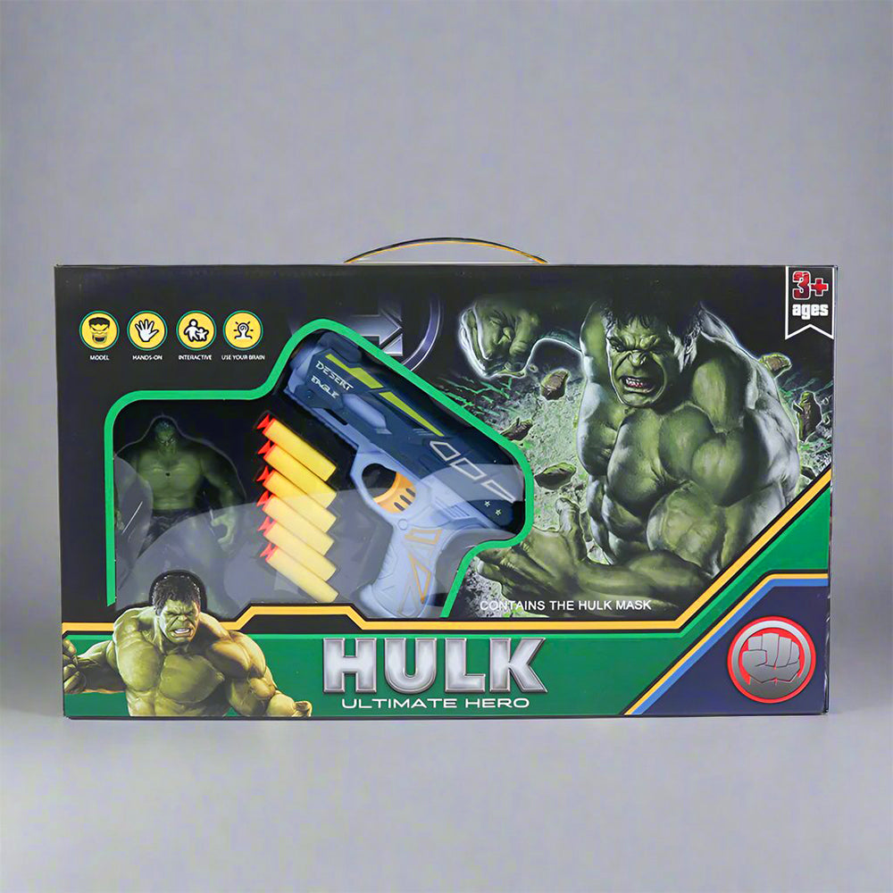 AVENGERS ULTIMATE HERO SOFT BULLETS GUN - HULK