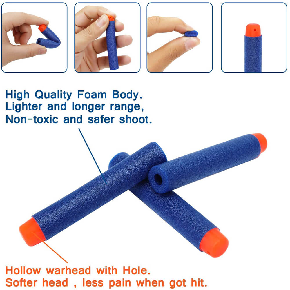 20 PCS HOLLOW HOLE HEAD FOAM SOFT BULLETS