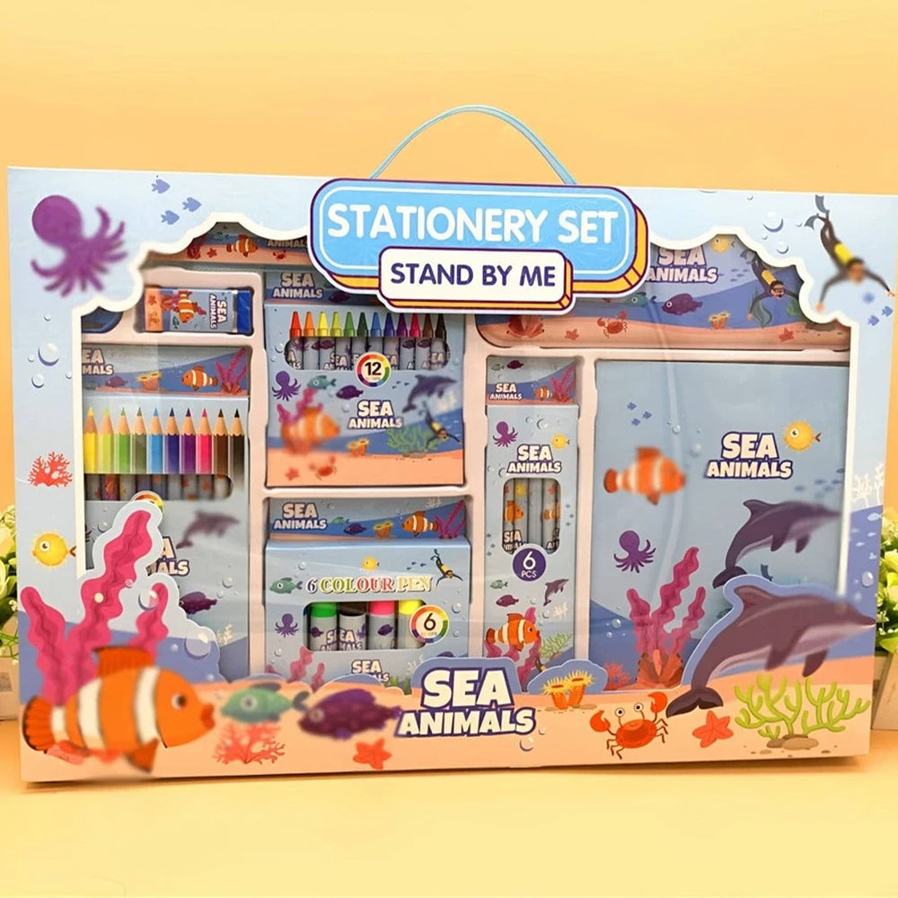 SEA ANIMALS THEME STATIONARY SET