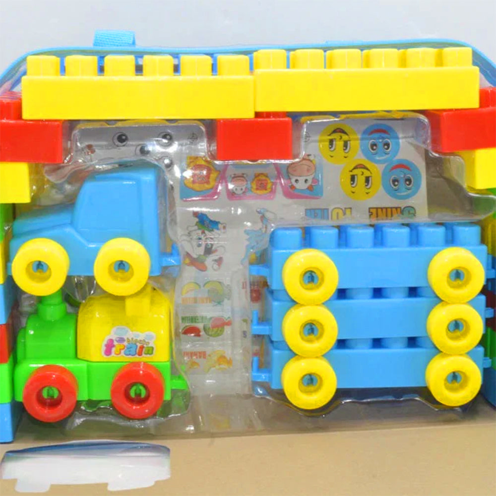 KIDS EDUCATIONAL BUILDING BLOCK - 55 PIECES