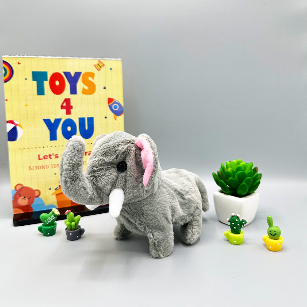 WALKING PLUSH ELEPHANT WITH MUSIC