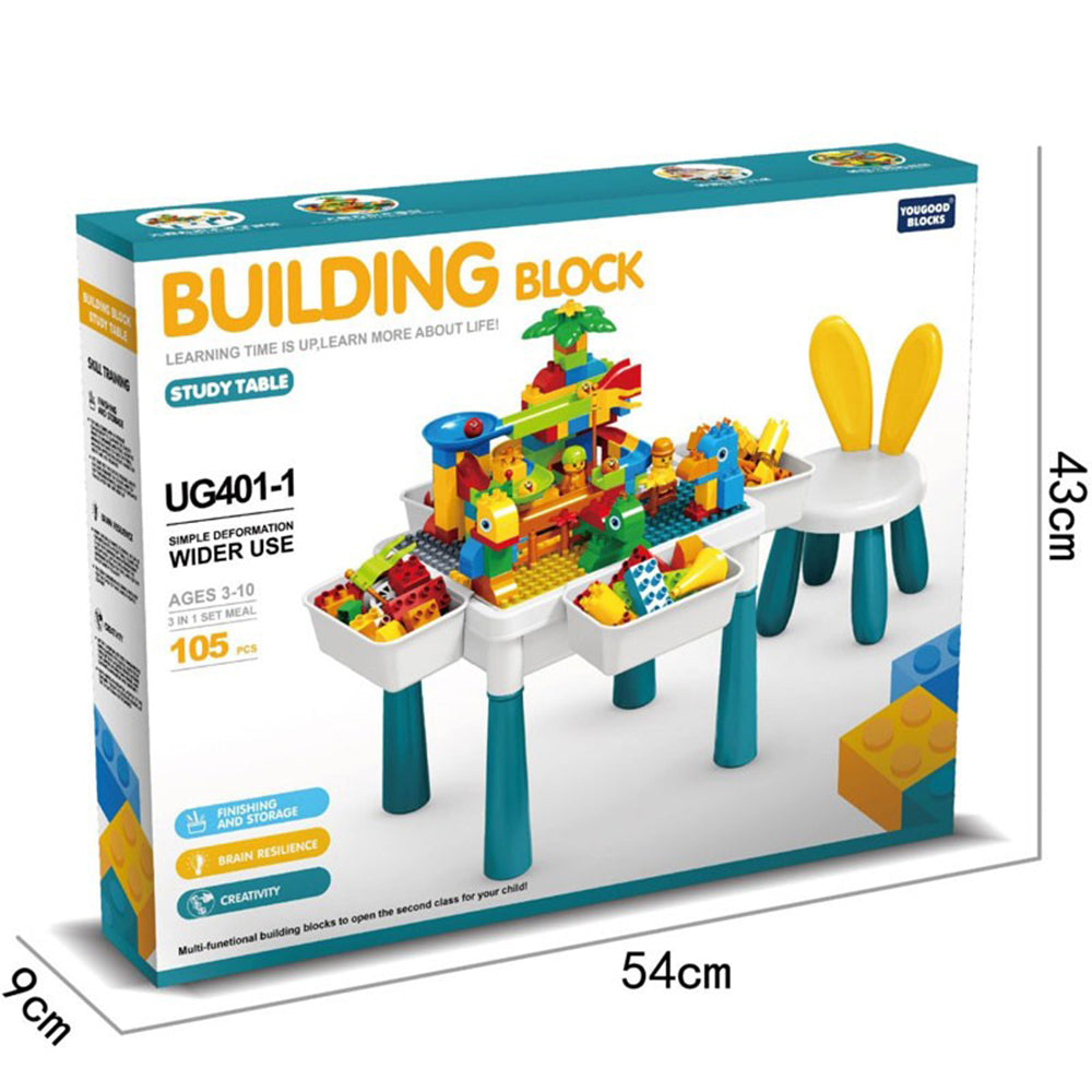 3 in 1 Building Block Table with Chair