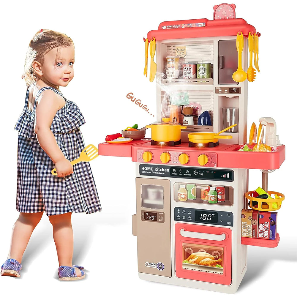 REALISTIC KITCHEN PLAYSET LIGHTS & SOUNDS WITH LOTS OF KITCHEN ACCESSORIES