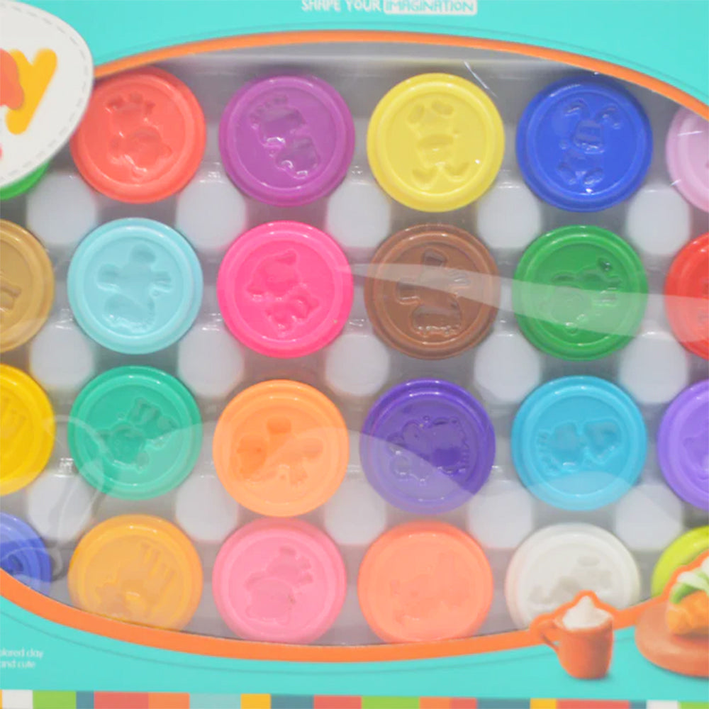 DIY CREATIVE COLOR CLAY SET - 24 PCS