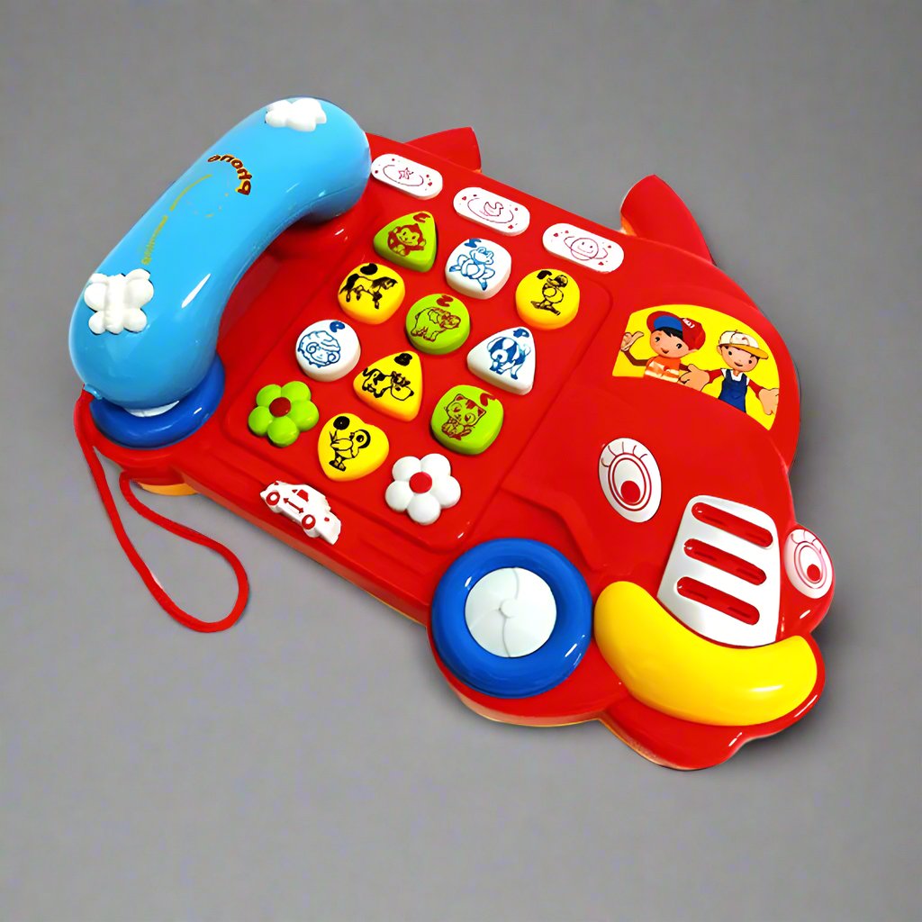 BUS SHAPED MUSICAL TELEPHONE TOY