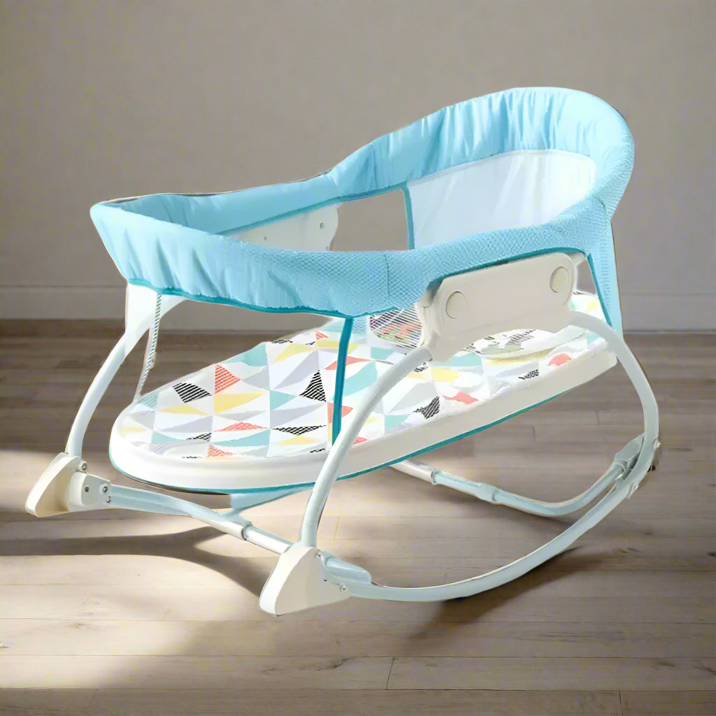 2 IN 1 BABY CRADLE BASSINET WITH MUSIC AND VIBRATION