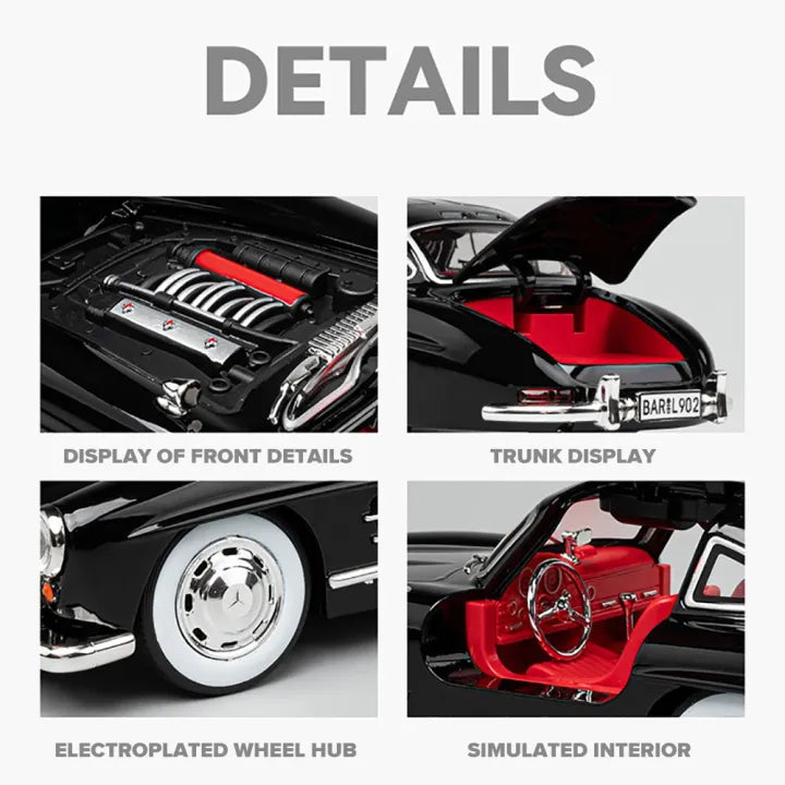1:24 BENZ 300SL ALLOY DIECAST MODEL