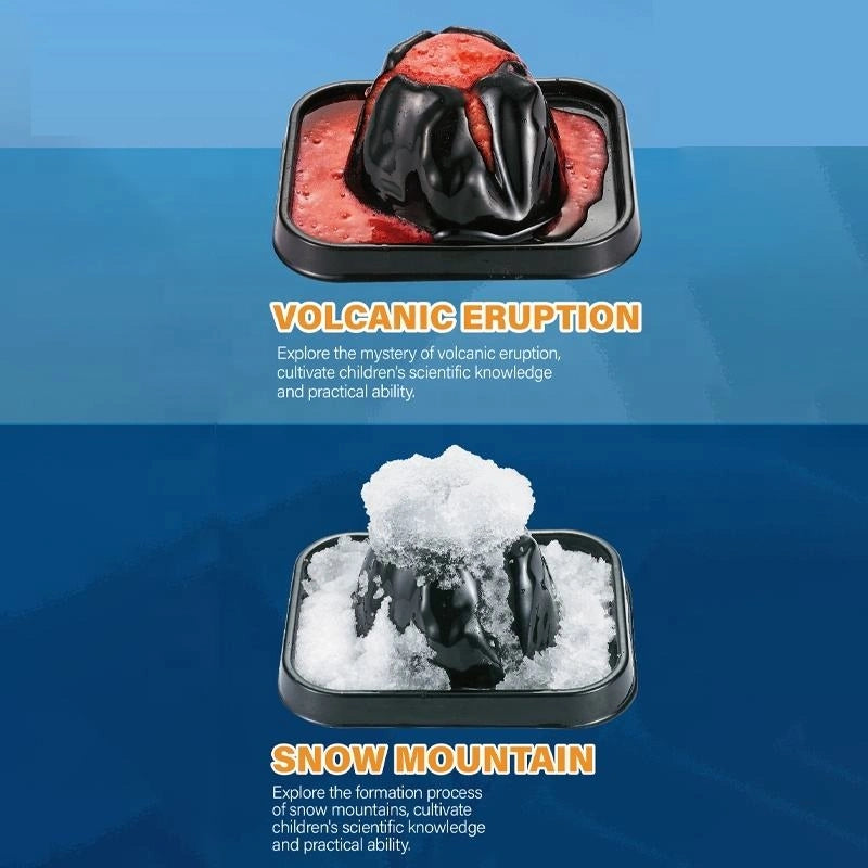 DIY 2IN1 VOLCANO SCIENTIFIC EXPERIMENT SET - 9PCS