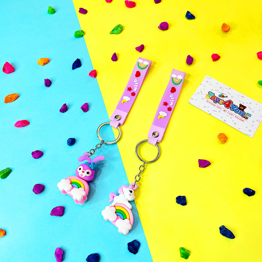 PREMIUM UNICORN RUBBER KEYCHAIN