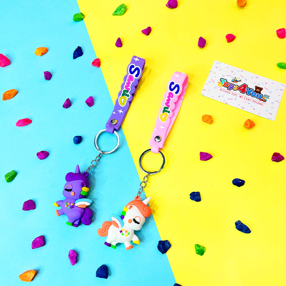 PREMIUM UNICORN RUBBER KEYCHAIN