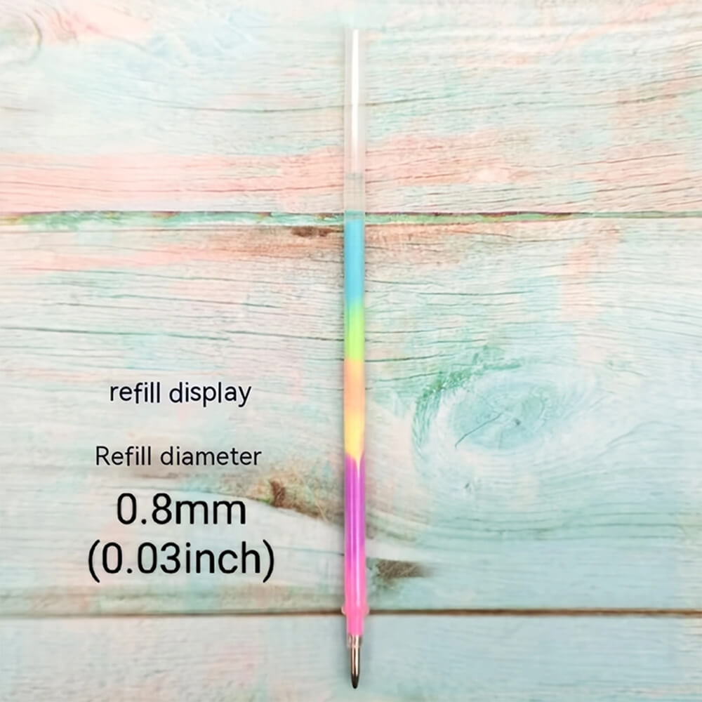 6 PCS PACK RAINBOW GRADIENT FLUORESCENT PEN