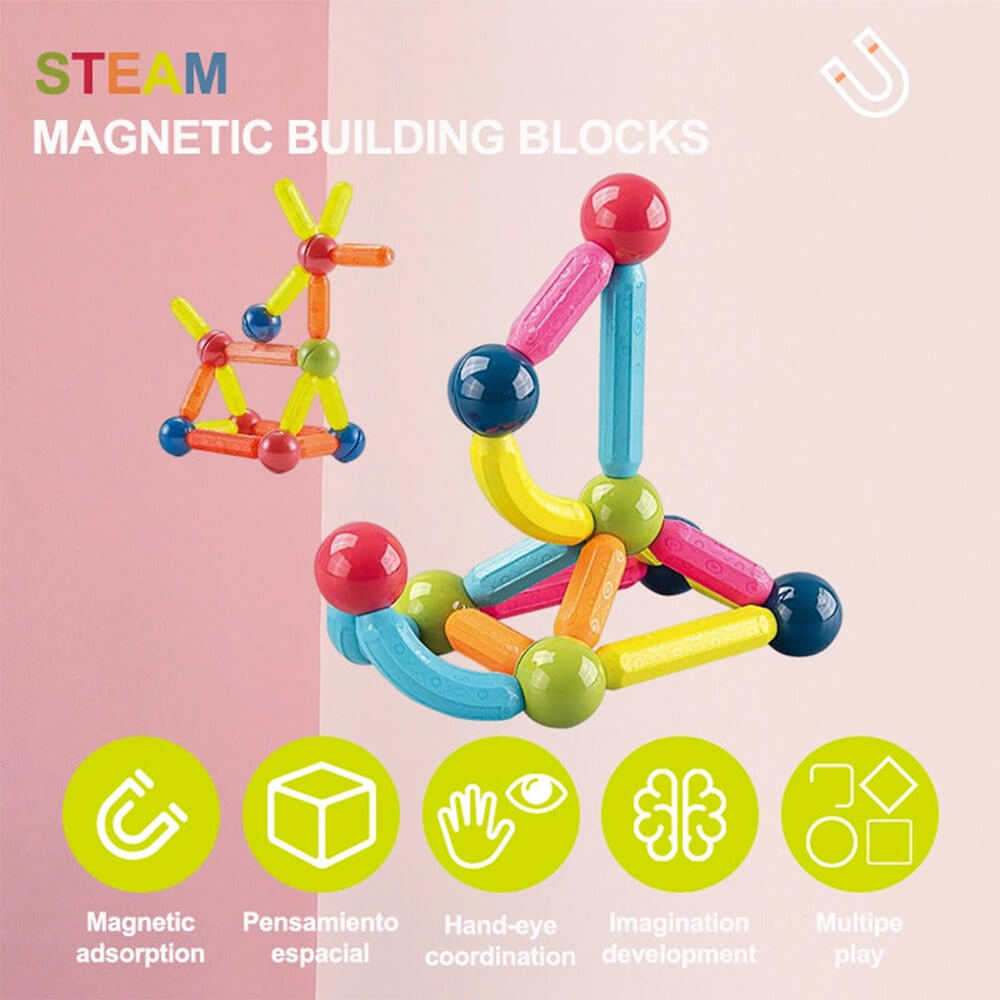 STEM MAGNETIC STICKS BIG SIZE - 36 PCS