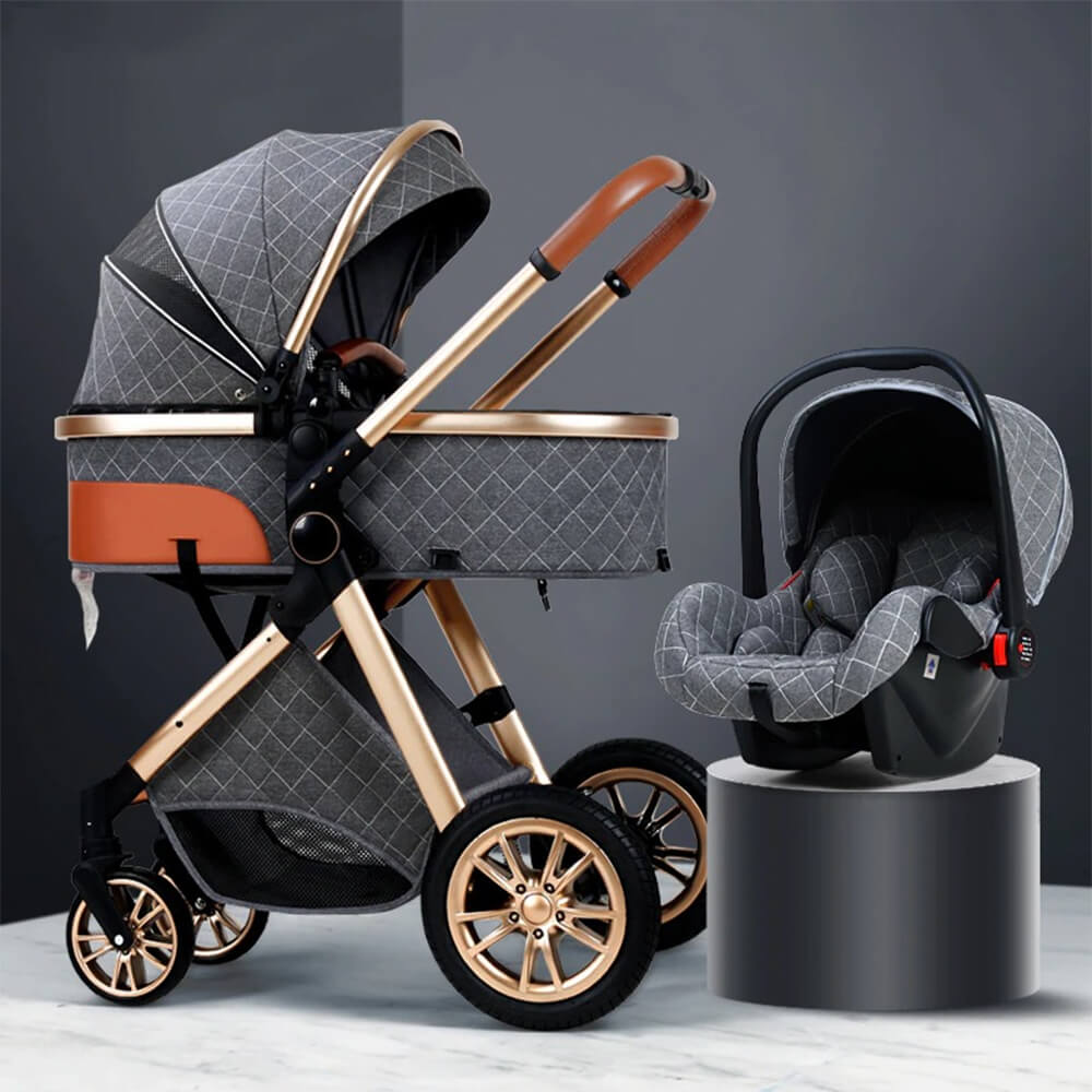 3-IN-1 FOLDABLE BABY STROLLER WITH COMPLETE SET