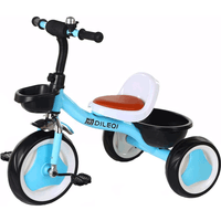 Thumbnail for KIDS IMPORTED TRICYCLE WITH BUCKET AND LEATHER SEAT