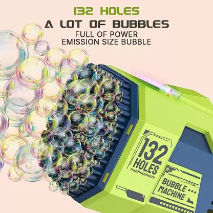 132 HOLES AUTOMATIC ELECTRIC BUBBLE GUN