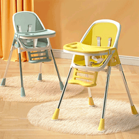 Thumbnail for MULTI FUNCTIONAL 2 IN 1 BABY FEEDING CHAIR WITH REMOVABLE TRAY