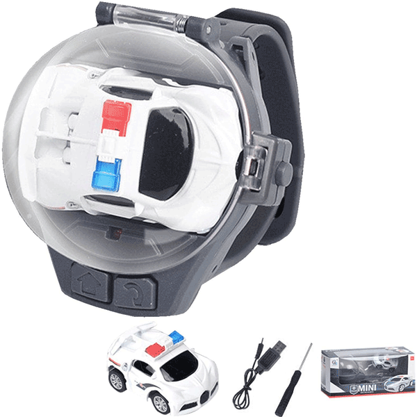 RC MINI CUTE HAND WATCH REMOTE CONTROL POLICE CAR FOR KIDS Toys4you.pk