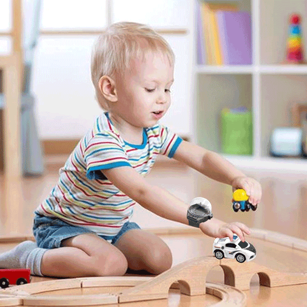 RC MINI CUTE HAND WATCH REMOTE CONTROL POLICE CAR FOR KIDS Toys4you.pk